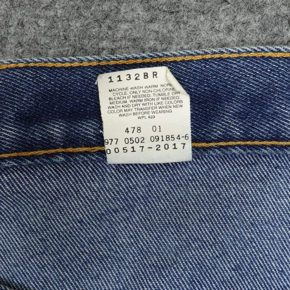 Vintage Levi's 517 Jeans Mens 42x30 Blue Boot Cut Creased Western Denim‎